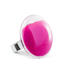 Bague en verre soufflé - Galet Medium Billes