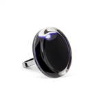 Bague en verre soufflé - Cachou Mini Milk