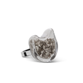 Bague en verre soufflé - Chat Nano Paillettes