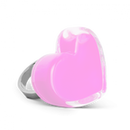 Bague en verre soufflé - Coeur Medium Milk