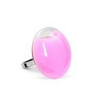 Bague en verre soufflée - Galet Mini Milk