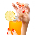 Paille en verre  - Papaye