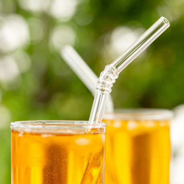 Paille en verre  - Papaye