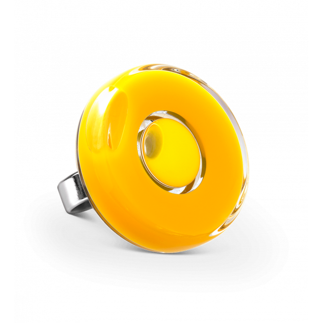 Bague en verre soufflé - Duo Medium