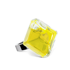 Bague en verre soufflé - Gaia Medium Transparent