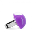Bague en verre soufflé - Dome Mini Milk