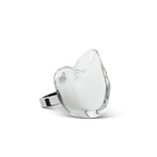 Bague en verre soufflé - Chat Nano Milk
