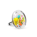 Bague en verre soufflé - Cachou Mini Billes