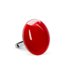 Bague en verre soufflée - Galet Mini Milk