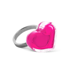 Bague en verre soufflé - Coeur Nano transparent