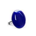 Bague en verre soufflée - Galet Mini Milk