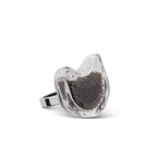 Bague en verre soufflé - Chat Nano Billes