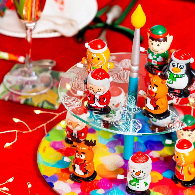 Automate mécanique sauteur - Xmas family