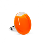 Bague en verre soufflée - Galet Mini Milk