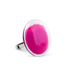 Bague en verre soufflé - Galet Mini Billes