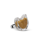 Bague en verre soufflé - Chat Nano Billes