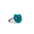 Bague en verre soufflé - Galet Nano Transparent