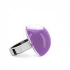 Bague en verre soufflé - Dome Mini Milk