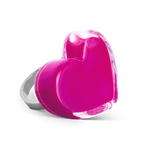 Bague en verre soufflé - Coeur Medium Milk