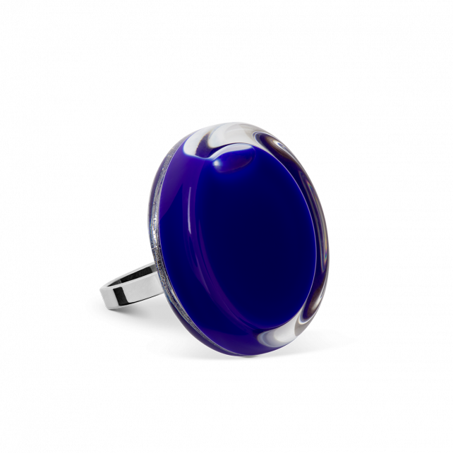 Bague en verre soufflé - Cachou Mini Milk