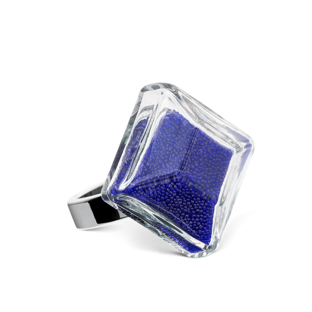 Bague en verre soufflé - Gaia Medium Billes