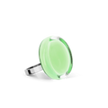 Bague en verre soufflé - Cachou Nano Pastel