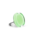Bague en verre soufflé - Cachou Nano Pastel