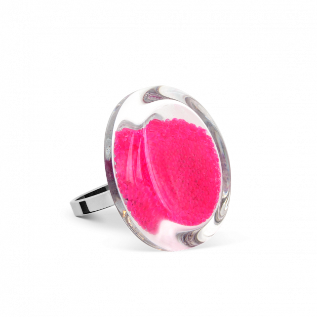 Bague en verre soufflé - Cachou Mini Billes