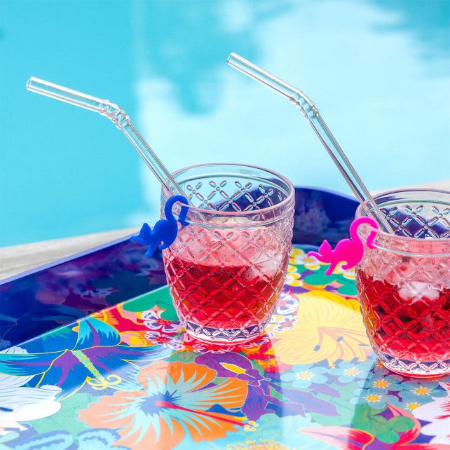 Paille en verre  - Papaye