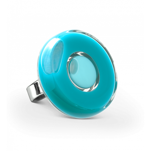 Bague en verre soufflé - Duo Medium