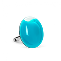 Bague en verre soufflée - Galet Mini Milk