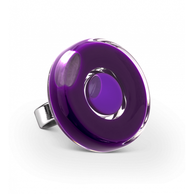 Bague en verre soufflé - Duo Medium