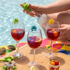 Set de 6 marqueurs de verre - Frog Party