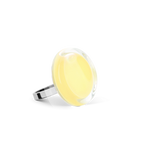 Bague en verre soufflé - Cachou Nano Pastel