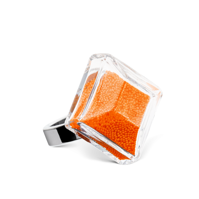 Bague en verre soufflé - Gaia Medium Billes