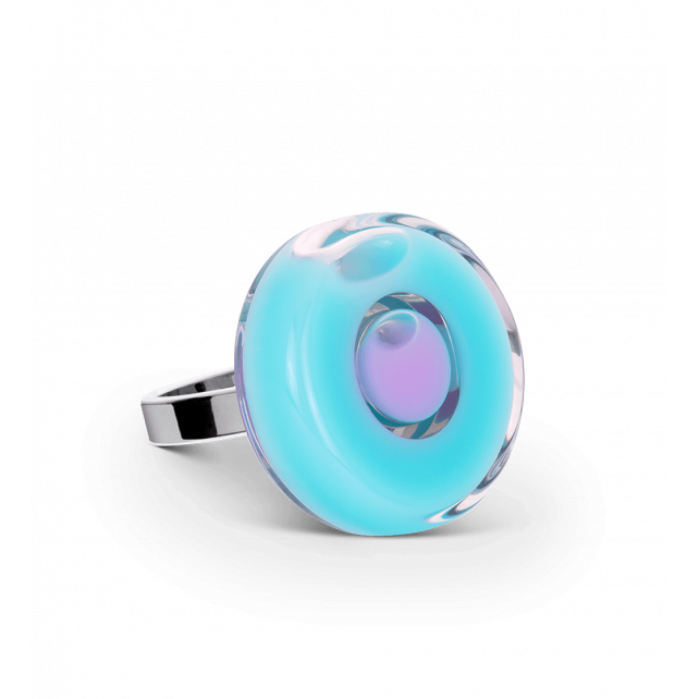 Bague en verre soufflé - Duo Mini