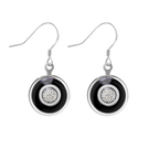 Boucles d'oreilles crochet en verre soufflé - Duo Milk