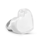 Bague en verre soufflé - Coeur Medium Milk