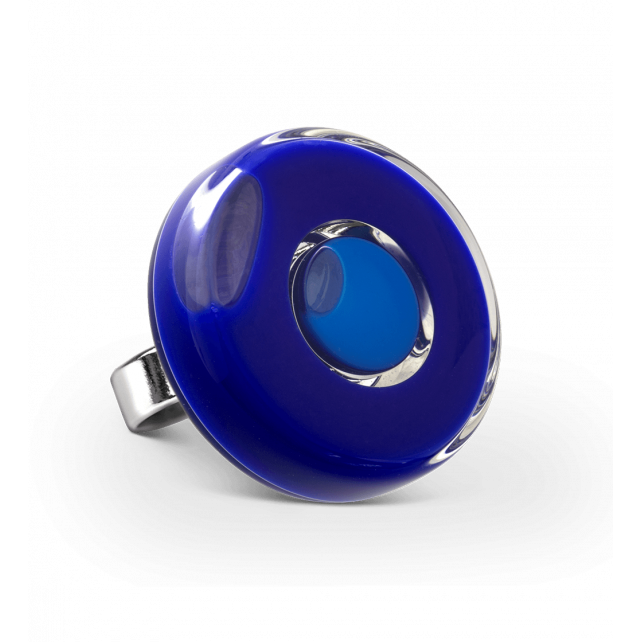 Bague en verre soufflé - Duo Medium