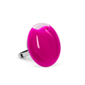 Bague en verre soufflée - Galet Mini Milk