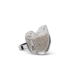 Bague en verre soufflé - Chat Nano Billes