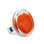 Bague en verre soufflé - Cachou Medium Billes