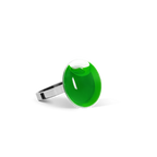 Bague en verre soufflé - Galet Nano Transparent
