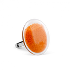 Bague en verre soufflé - Galet Mini Billes