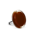 Bague en verre soufflé - Cachou Mini Milk