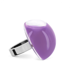 Bague en verre soufflé - Dome Medium Milk