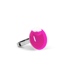 Bague en verre soufflé - Galet Nano Transparent