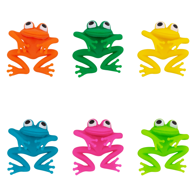 Set de 6 marqueurs de verre - Frog Party