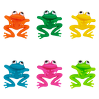 Set de 6 marqueurs de verre - Frog Party