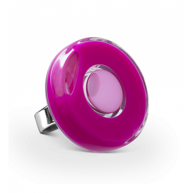 Bague en verre soufflé - Duo Medium